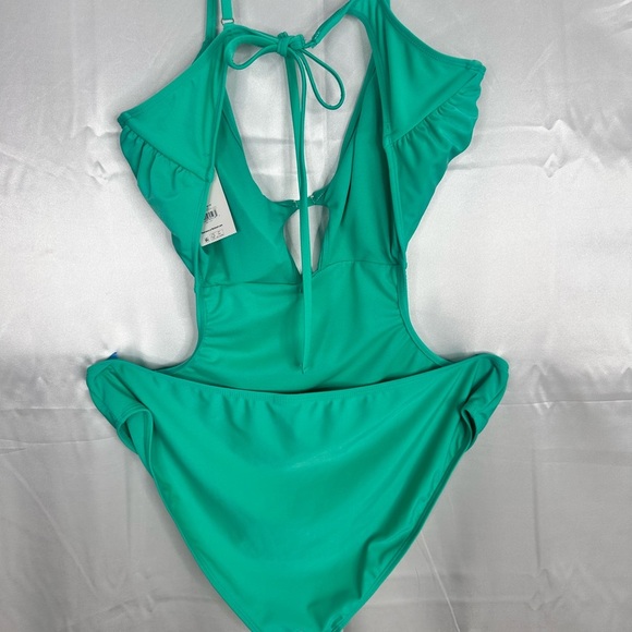 NWT No Boundaries Teal One Piece Swimsuit size XXL (19) juniors - Picture 10 of 12